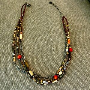 Silpada Sterling Silver & Coral Necklace